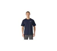 T shirt manches courtes patagonia p 6 logo bleu homme