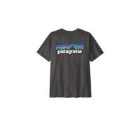 T shirt manches courtes patagonia p 6 logo noir homme