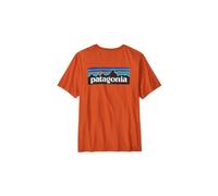 T shirt manches courtes patagonia p 6 logo orange homme