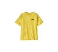 T shirt manches courtes patagonia p 6 logo responsibili tee jaune homme