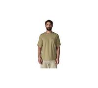 Patagonia - T-shirt urbain en coton recy t polyester recyclé - M's P-6 Logo Responsibili-Tee P-6 Outline Gumtree Green pour Homme en Coton - Vert S