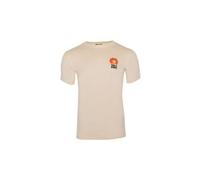 T shirt manches courtes rubb r take it easy beige