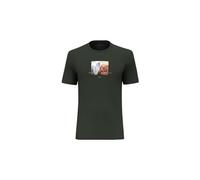 T shirt manches courtes salewa pure design dry vert fonce