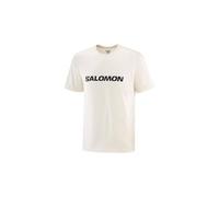 T shirt manches courtes salomon big logo tee beige homme