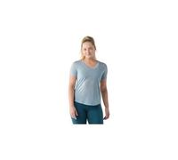 T shirt manches courtes smartwool active ultralite v neck short sl bleu femme