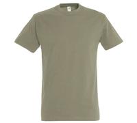 T-shirt manches courtes - SOL'S - 11500 - vert kaki clair - Homme - 100% coton - Regular - Col classique M