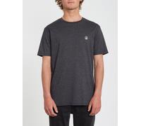 T-shirt Manches Courtes Volcom Circle Blanks Heather Black Homme Gris 2023 taille XS