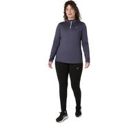 T-shirt manches longues/2 zipée femme Asics Violet XL