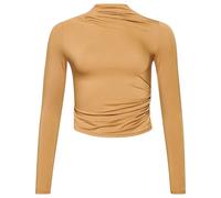 T-shirt manches longues Ã col montant femme Superdry Marron M