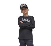T-shirt manches longues à col rond von dutch kros noir/blanc 10A