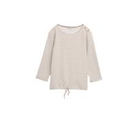 T-shirt manches longues à rayures avec cordon de serrage femme Tom Tailor Marron S