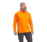T-shirt manches longues Ariat Rebar Cotton Strong Orange XL