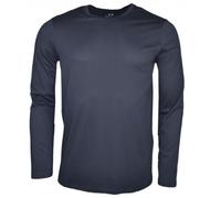 T-shirt manches longues Armani Exchange noir basique slim pour homme - Couleur: Noir - Taille: S L