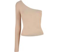T-shirt manches longues asymÃ©triques femme Urban Classics Beige M