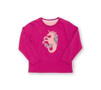 T-shirt manches longues bÃ©bÃ© fille Kite Merhorse Rose 3/6 mois