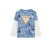 T-shirt manches longues bÃ©bÃ© garÃ§on Guess N6BI18-K5871 Bleu 18 mois