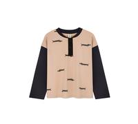 T-shirt manches longues bÃ©bÃ© Kids on the Moon Tiny Dogs Beige 2 ans