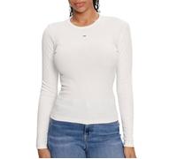 T-Shirt Manches Longues Blanc Femme Tommy Hilfiger Essentials XS