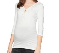 T-Shirt Manches Longues Blanc Mamalicious Lemoni S