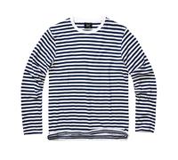 Brandit T-shirt manches longues Stripe Jersey Bleu marine/blanc Homme L