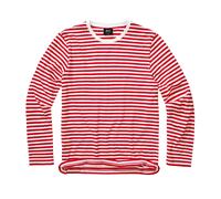 Brandit Chemise à manches longues Stripe Jersey blanc-rouge Taille M Homme