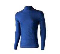 Lenz 6.0 Merino Turtle Neck Chemise Longsleeve, bleu, taille L pour homme