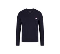 T-shirt manches longues col V Guess Core Bleu S