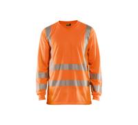 T-shirt manches longues col V haute visibilité anti-UV Blaklader Orange 3XL