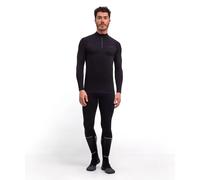 FALKE Maximum Warm High Zip Neck M L/s SH Fil Fonctionnel séchage Rapide 1 pièce, Couche de Base supérieure Homme, Noir Black 3000 Trend, XXL