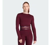T-shirt manches longues cropped Hyperglam Maroon M