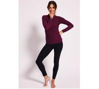 T-shirt manches longues - DamartSport - T-shirt col rond Comfort Thermolactyl 4 femme - Prune Chiné 38/40
