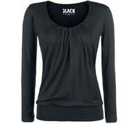 T-shirt manches longues de Black Premium by EMP - Haut Ample - S à 6XL - pour Femme - noir M