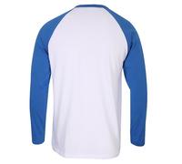 T-shirt manches longues de Gola - Long Sleeve Raglan with Front Screen Print - Blue - S à XXL - pour Homme - blanc/bleu L