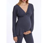 T-shirt manches longues de grossesse et d'allaitement louna bleu nuit 2XL
