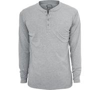 T-shirt manches longues de RED by EMP - Basic Henley - S à 5XL - pour Homme - gris chiné 5XL
