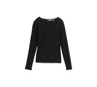 T-shirt manches longues dentelle femme Tom Tailor Denim Noir 2XL