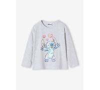 T-shirt manches longues Disney Lilo & Stitch gris chiné 6A