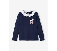 T-shirt manches longues Disney Marie les Aristochats fille bleu marine 2A