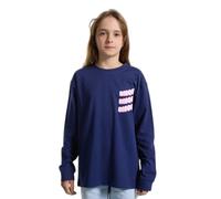 T-shirt manches longues enfant Bisous Skateboards Sonics Bleu 10 ans