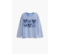 T-shirt manches longues enfant Desigual Momo Bleu 9/10 ans