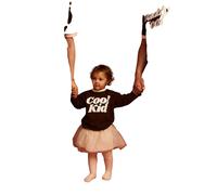 T-shirt manches longues enfant She is Sunday Cool kid Marron 7/8 ans