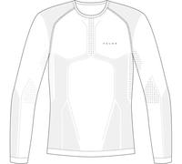 Falke T-shirt manches longues Warm – Col rond, séchage rapide, couche de base homme, blanc M