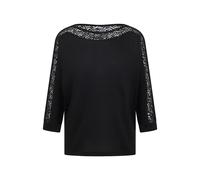 T-shirt manches longues femme Cecil Batwing Burnout Noir S
