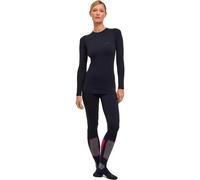 Falke Haut manches longues Warm, couche de base, séchage rapide – Femme Noir M