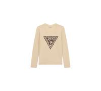T-shirt manches longues femme Guess Leo Triangle Blanc 2XL