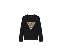 T-shirt manches longues femme Guess Leo Triangle Noir S