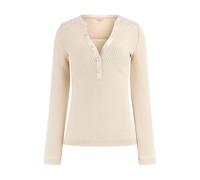 Guess - Pull Col V - Femme - Pulls - Beige - Taille: 40 FR