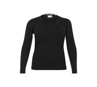 T-shirt manches longues femme KAFFE Curve Britt Noir L