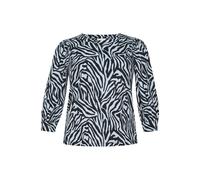 T-shirt manches longues femme KAFFE Curve Ivena Bleu S