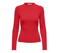 T-shirt manches longues femme Only Emma Rouge M